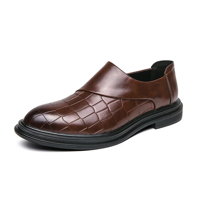 Unbeatable Quality 2024 Spring Autumn Zipper Legged Large Sizes Business And Leisure, Happy For Men, Wedding Leather Shoes_voghion.com