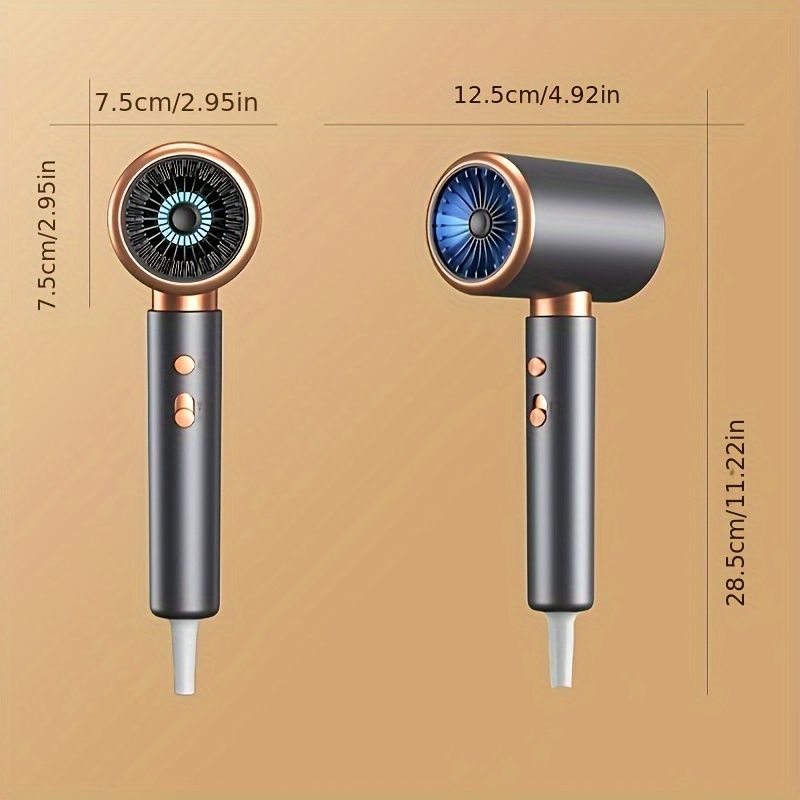 Professional 2000W Hair Dryer with Negative Ion Technology, Air Nozzle, 2 Combs, and Rack - Fast Drying, Safe and Effective Hair Care_voghion.com