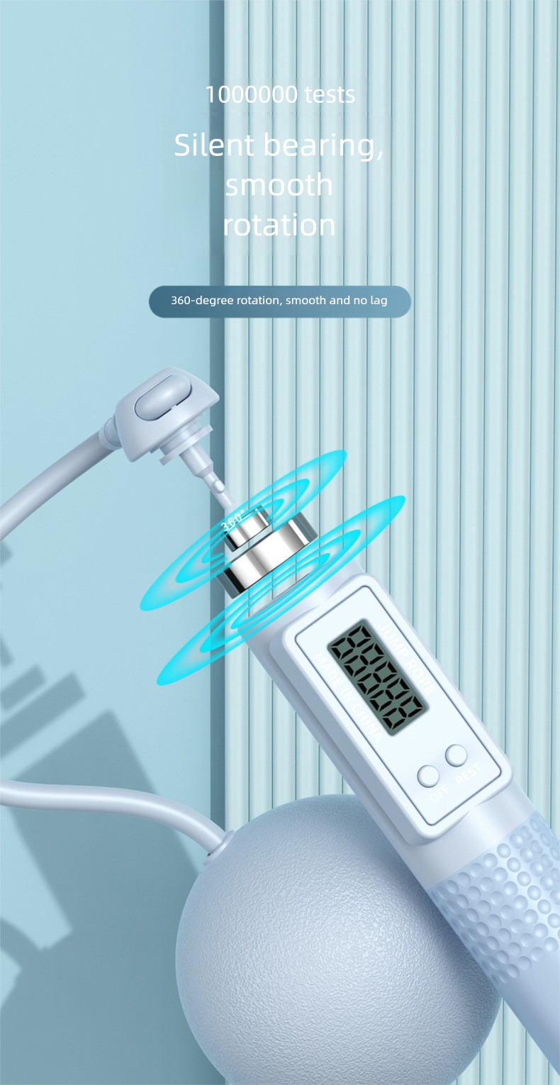 Adult Dual-use Smart Counting Steel Wire Sports Equipment Home Cordless Exercise Weighted Jump Rope Customizable_voghion.com