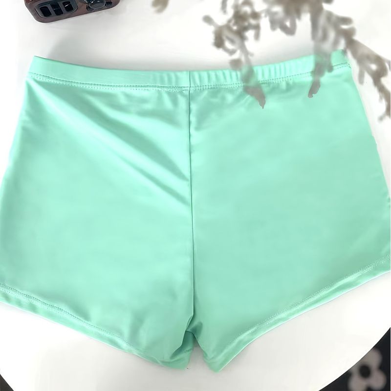 Men's Swim Trunks - Slim Fit Quick-Dry Beach Shorts With Zipper & Elastic Waist (Solid Color For Swimming & Summer Vacation)_voghion.com