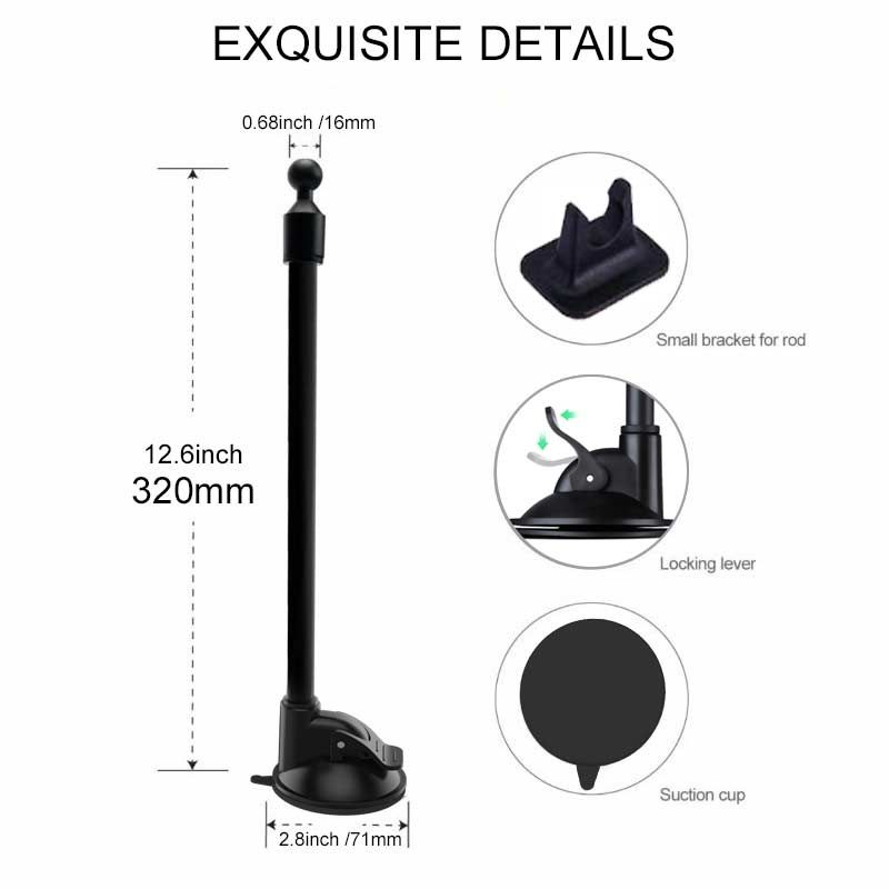 Supporto per auto con ventosa a braccio lungo per iPad Pro Air 4-13'', tablet Xiaomi, SUV, camion, veicolo, sollevatore, parabrezza Uber_voghion.com