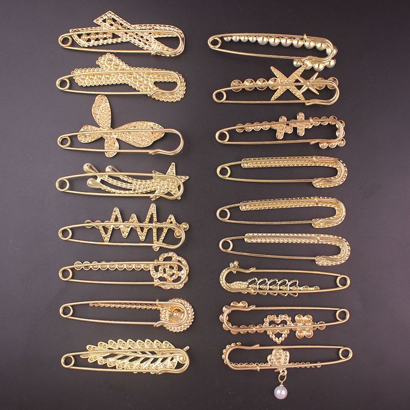 Rhinestone Pearl Simple 7.5cm Large Brooch Cardigan Scarf Decoration Women's Suit Accessory_voghion.com