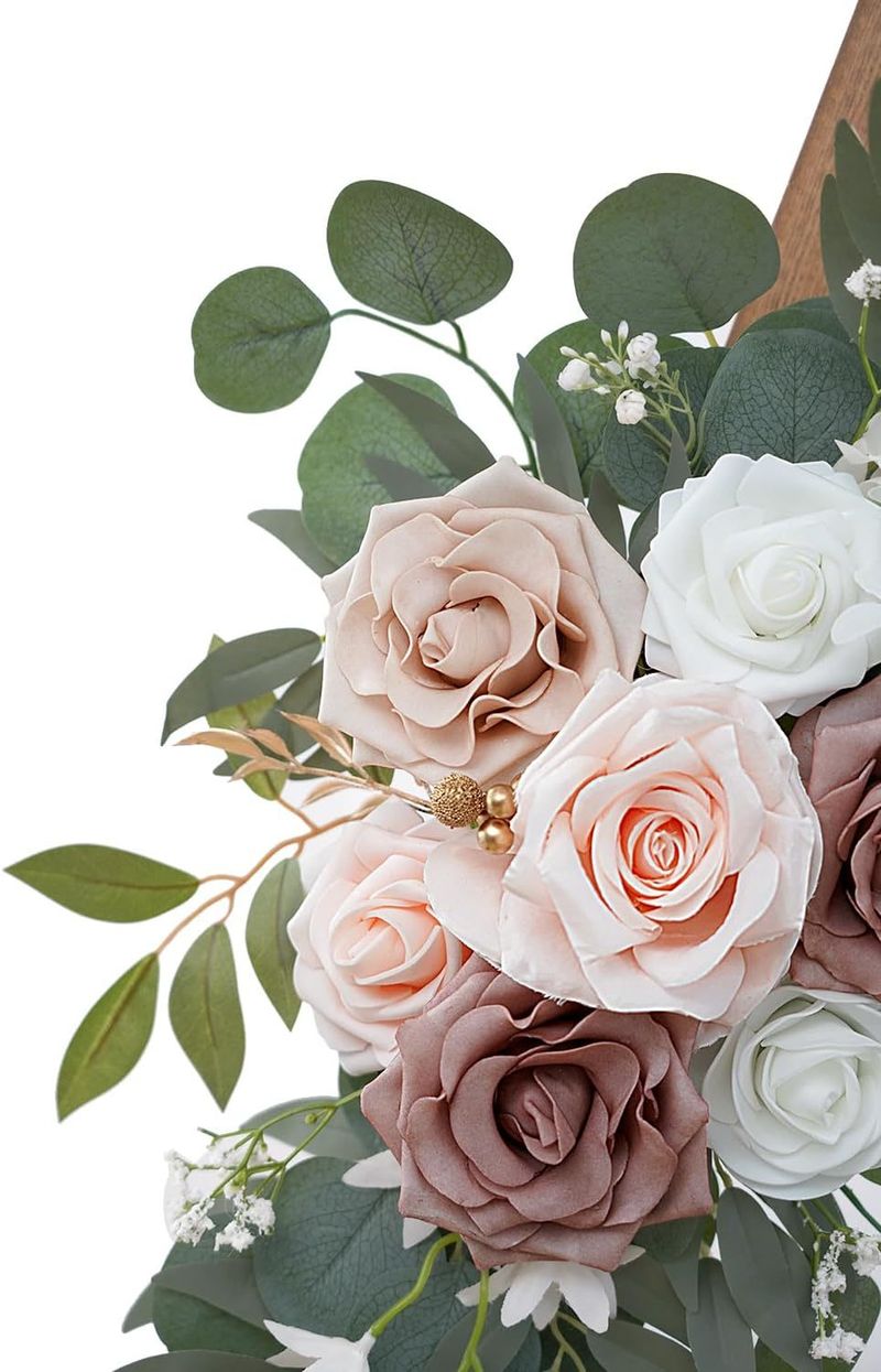 Party Supplies Chair Back Flowers Simulation Bouquets High End Wedding Table Staircase Decoration Handmade DIY Finished Products_voghion.com