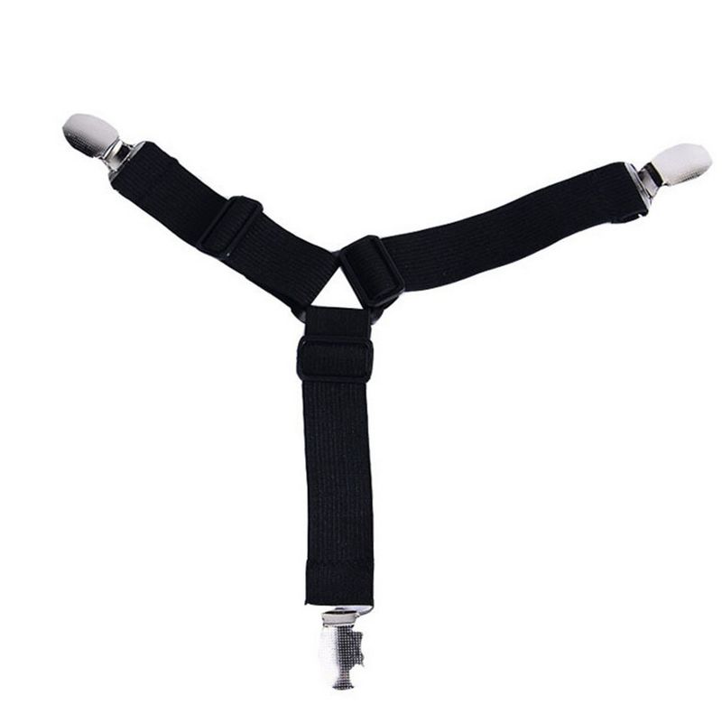 Soporte para sábanas multifuncional, ajustable, con hebilla, antideslizante, fijo, para ropa, pantalones, cortina, 4 unidades_voghion.com