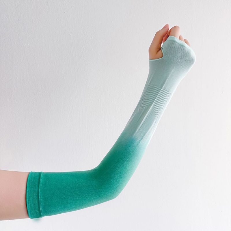 Cyclisme d'été pour hommes et femmes, couleurs changeantes, protection solaire, manches en soie fine, résistant aux UV_voghion.com
