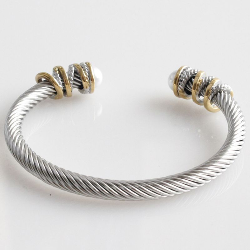 Heißer Verkauf Edelstahl Kabel Draht Seil Männer und Frauen Armbänder_voghion.com