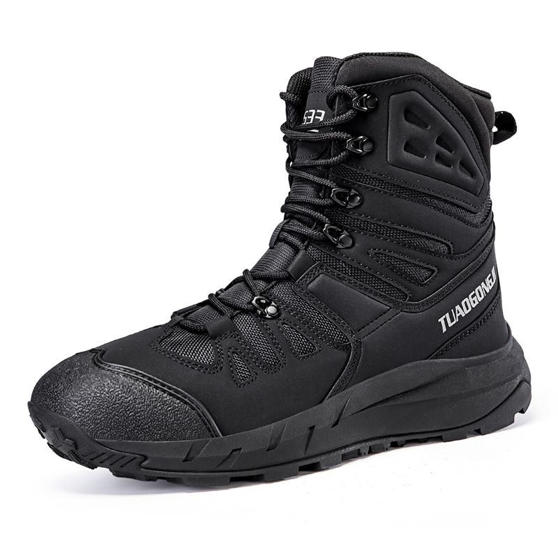 Herren Outdoor-Kletterschuhe Wanderstiefel Rutschfeste, verschleißfeste, wasserdichte, atmungsaktive Sportstiefel in großer Größe_voghion.com