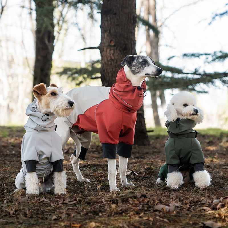 Pet Full Coverage Back-Opening Four-Legged Raincoat Windproof Belly-Wrapped Dog Outdoor Waterproof Jacket_voghion.com