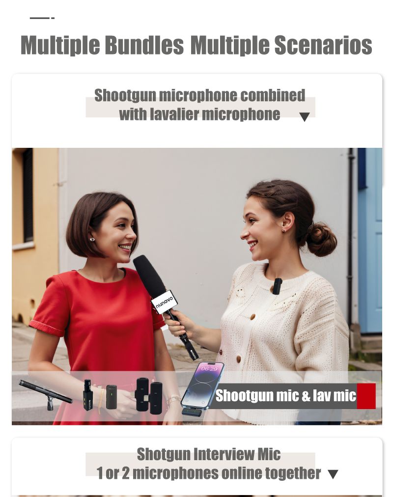 Wireless Handheld Condenser Shotgun Mic XLR Microphone Professional for streaming Video Broadcast Interview_voghion.com