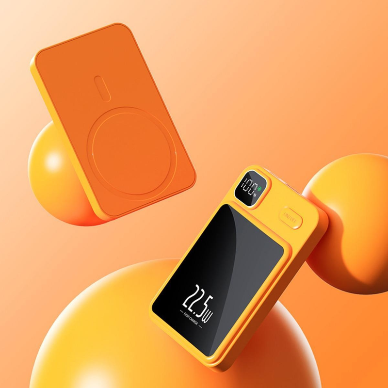 Thin And Lightweight Magnetic Wireless 22W Fast-Charging Portable Power Bank_voghion.com