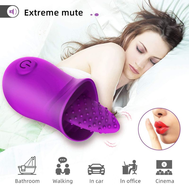 Tina 1 Generation Second Tide Female Masturbation Tongue Licking Vibrator Honey Tongue Vibrator Adult Sex Toys_voghion.com