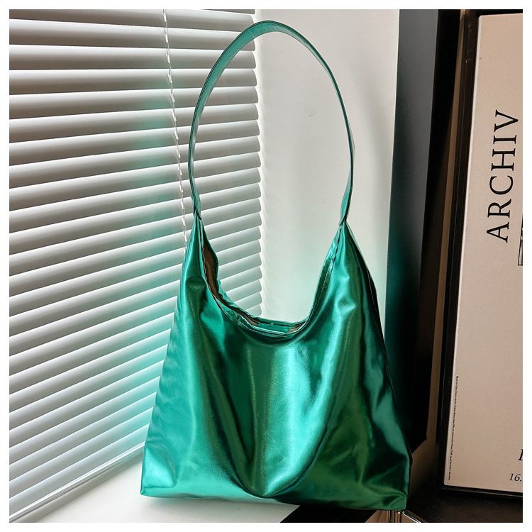 Sacs pour femmes, ensemble deux pièces brillant, simple, grande capacité, nouvelle mode d'été, fourre-tout, sac à bandoulière pour femmes_voghion.com