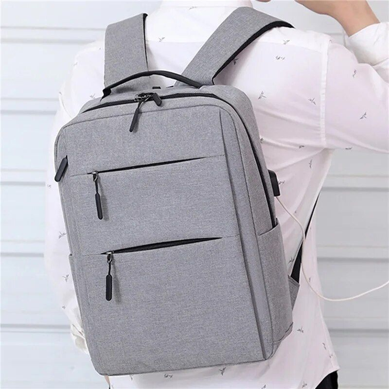 2023 männer Multifunktionale Wasserdichte Taschen Für Männliche Business Laptop USB Lade Bagpack Nylon Casual Rucksack_voghion.com