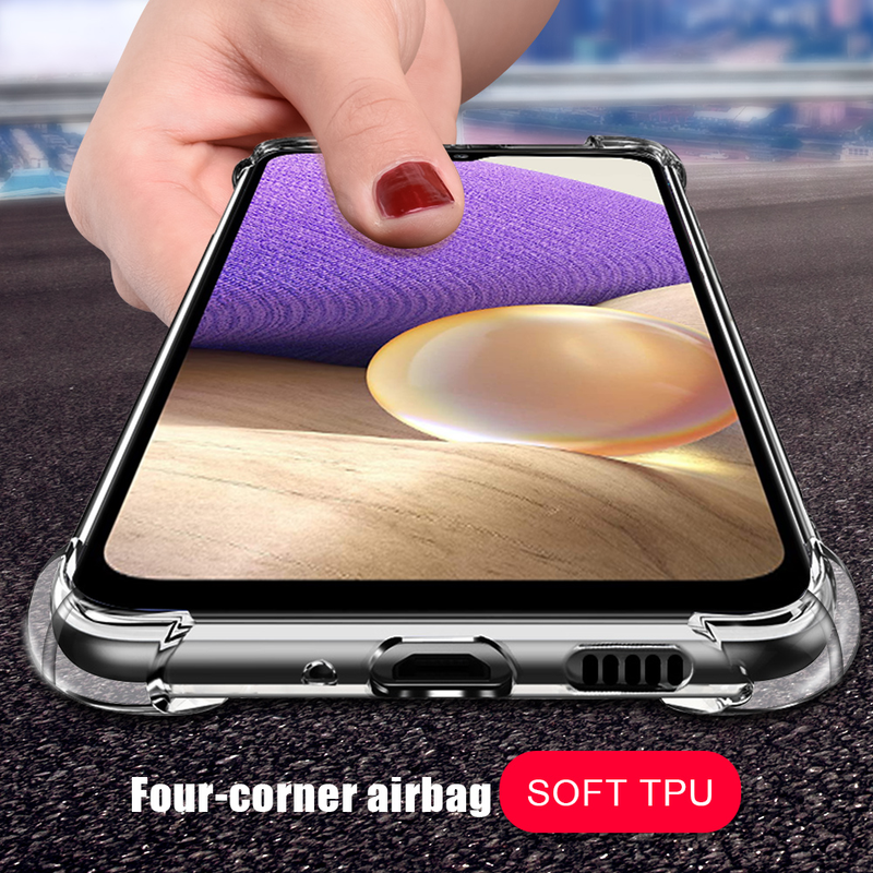 Transparente Silikonhülle für Samsung Galaxy A82 A22 A72 A75 A32 A42 A12 5G S21 Ultra S21+ Hülle Vier_voghion.com