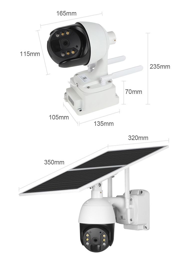 2MP/4MP Solar Security Camera With WiFi/4G, Night Vision, 24/7 Recording, IP66 Waterproof, Remote Monitoring For Outdoor Use_voghion.com