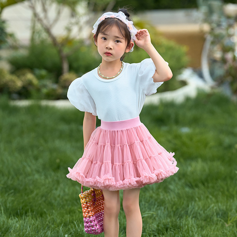 Jupe de princesse en fil doux pour bébé fille, air étranger, un an_voghion.com