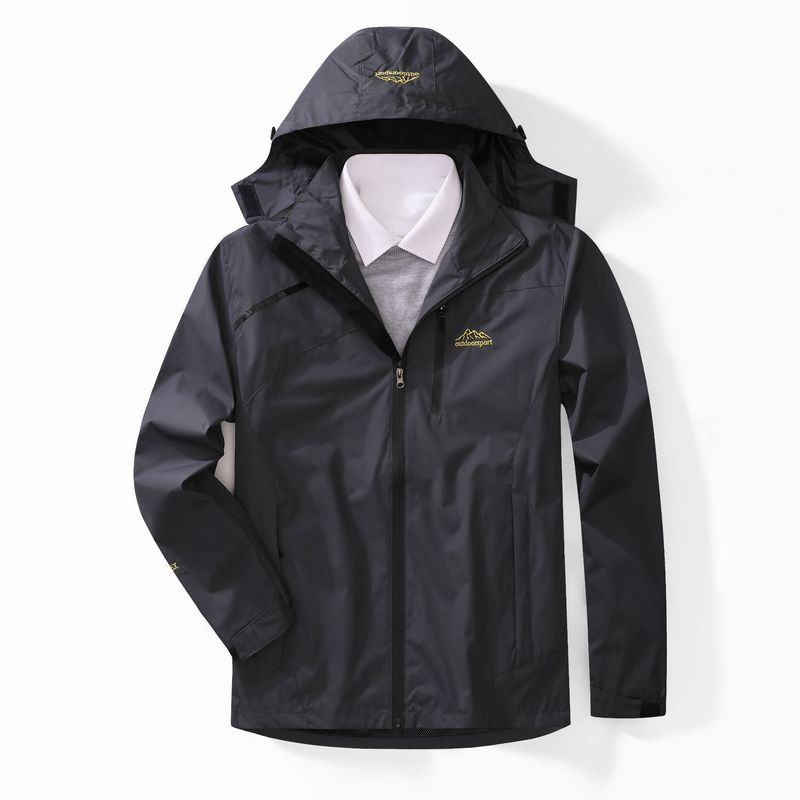 Live Outdoor Single Layer Men Spring Autumn Ski Breathable Wear-resistant Couple Hiking Jacket Women Thin Coat_voghion.com