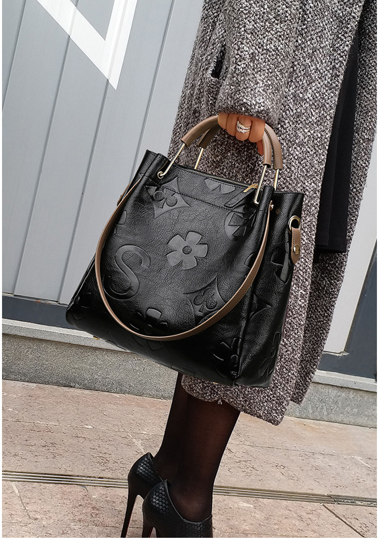 Fashion And Atmosphere 2023 Ny Cross Body Bucket Bag med stor kapacitet Dam One_voghion.com