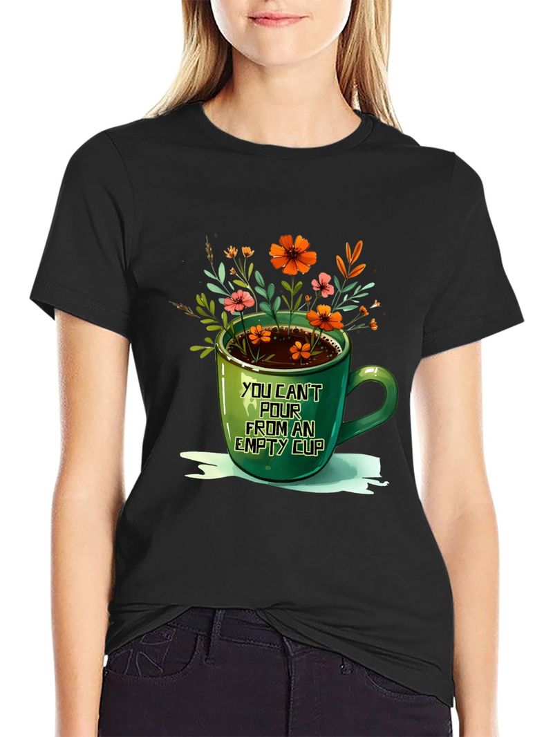 Spring and summer European and American women's new ladies casual fashion loose tops printed women's T-shirts_voghion.com