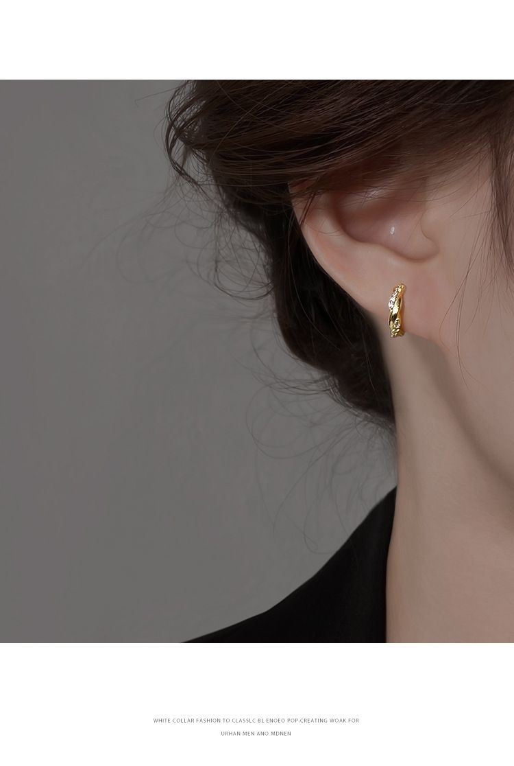 Eleganti orecchini a clip in argento sterling per donne in stile estivo_voghion.com