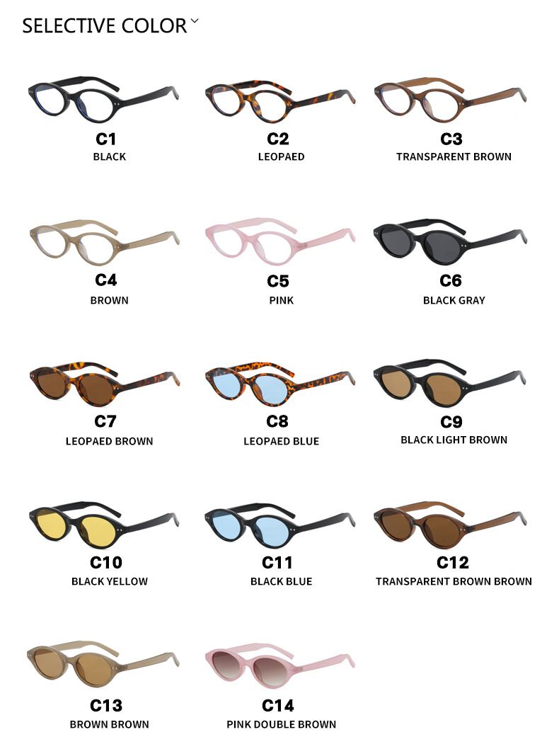 Retro Small Oval Sunglasses Women Brand Design Rivet Leopard Tortoise Shell Sun Glasses Outdoor Shades Female UV Oculos De Sol_voghion.com