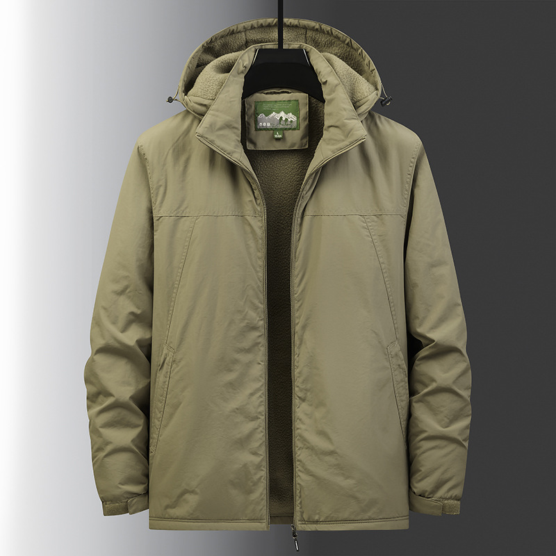Herren-Ladejacke, wasserdicht, winddicht, für die Arbeit, Freizeitjacke, Herrenbekleidung, Baumwolljacke_voghion.com