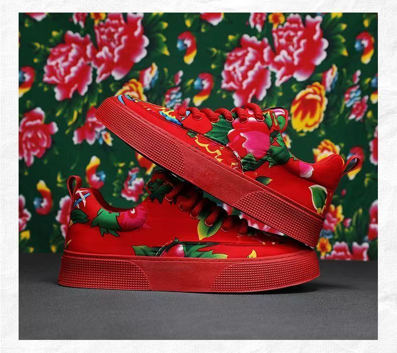 Zapatos de lona para hombre, primavera y verano 2025, con diseño de flores grandes, suela suave, transpirables, desodorantes, versátiles, deportivos y de ocio._voghion.com