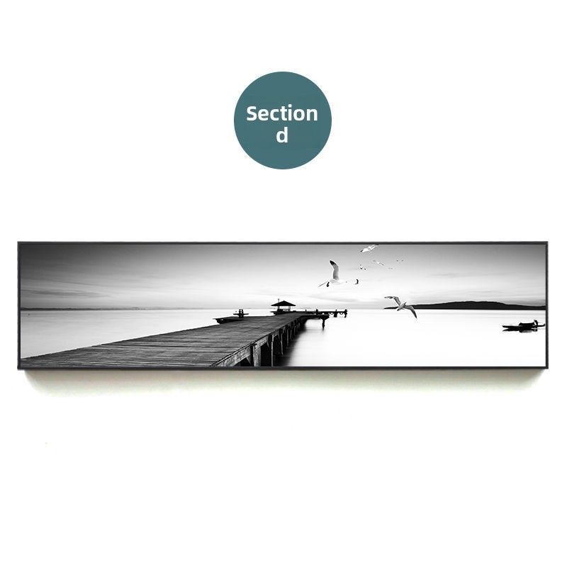 Hotel Naturalny krajobraz Nadmorski Nostalgiczny molo Nocny Nordycki Dekoracyjny Sypialnia Salon Wiszący obraz_voghion.com