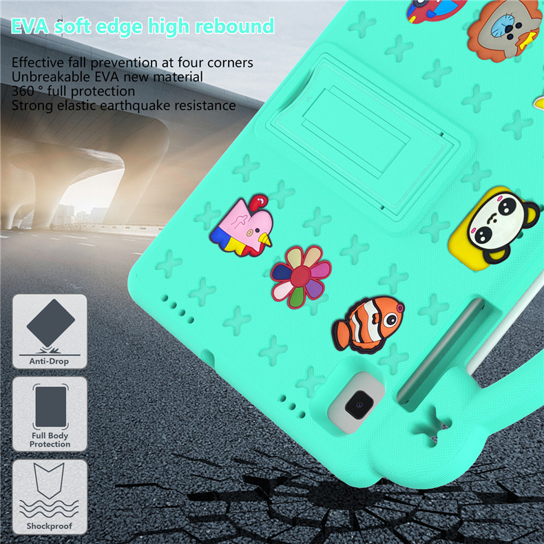 Panda Muster EVA Kunststoff PVC Fall Für Nokia T20 T 20 2021 10,36 zoll Fall Stoßfest Kickstand Tablet Kinder Griff Abdeckung Funda_voghion.com