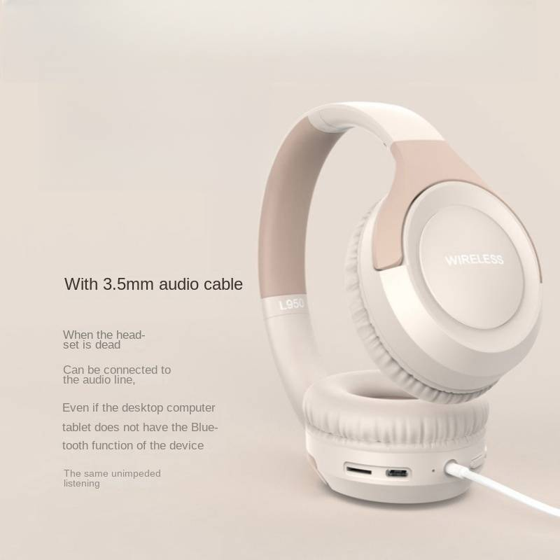New private membrane headset wireless 5.3 noise cancellation foldable headset bluetooth headset L950_voghion.com