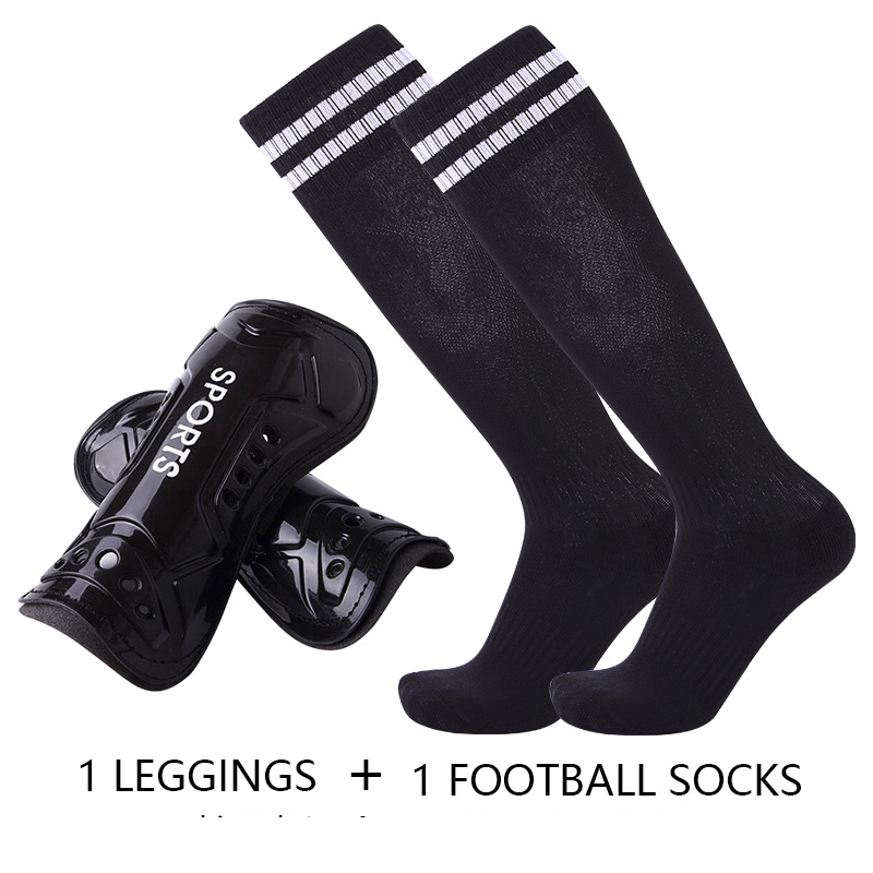 Calzini da calcio spessi e lunghi per adulti con fondo in asciugamano, dotati di cuscinetti per le gambe antiscivolo con colla per uomo e donna_voghion.com