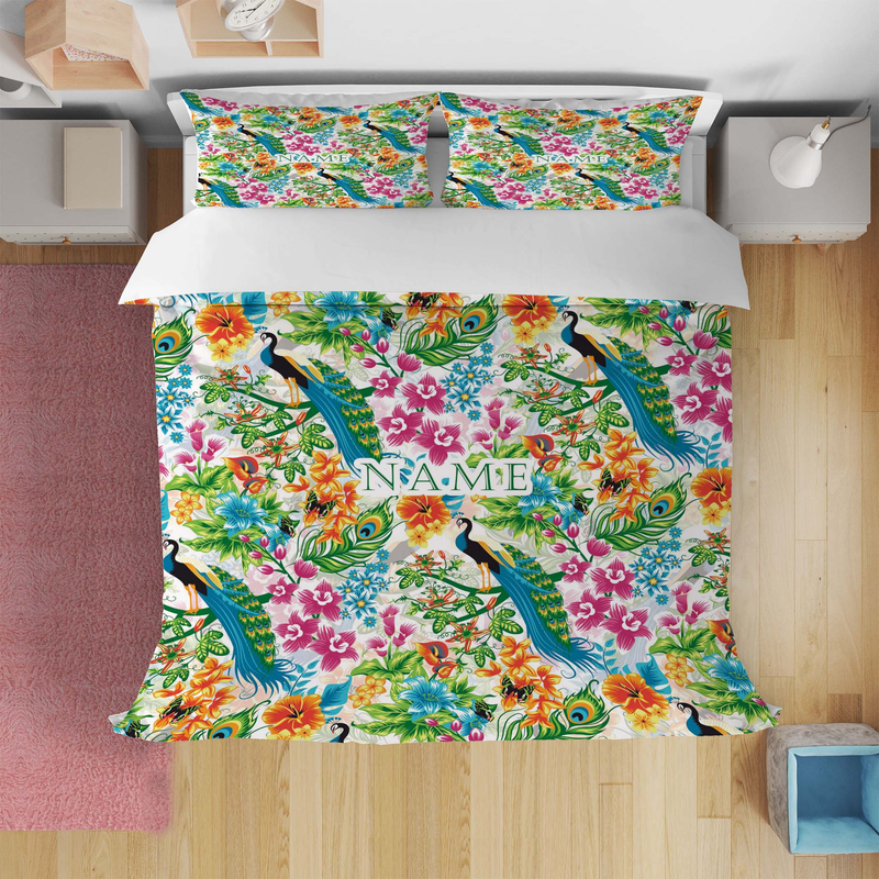 Customized 3-piece Creative Landscape Pattern Custom Name Printing Duvet Cover Soft And Breathable Machine Washable, Suitable For Home Decoration_voghion.com