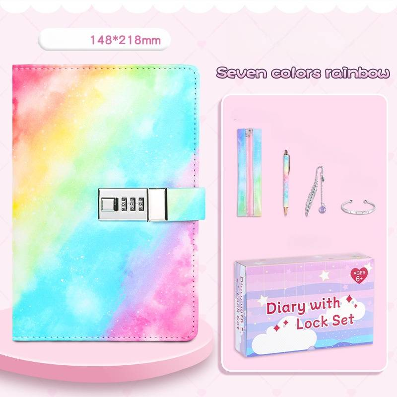 A5 Lockable Password Journal Notebook - PU Leather Cover, 90 Sheets 100g Woodfree Paper, Vintage Style Diary For Students & Creative Writing_voghion.com