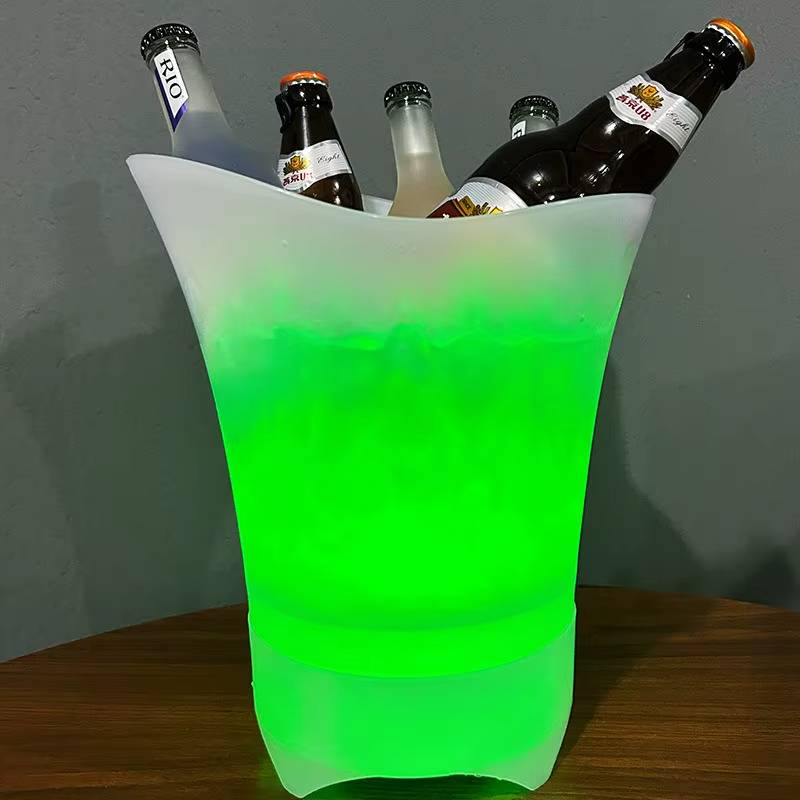 Bluetooth Light-emitting Ice Bucket LED Light Portable Small Audio Beer Bucket Camping Ice Buckets Bar Barware Atmosphere Props_voghion.com