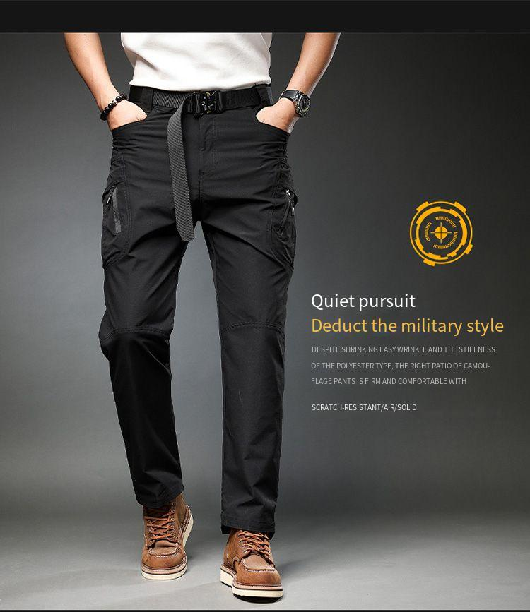 European Men's Overalls With Multiple Pockets, Outdoor Leisure All-round Men's Pants, The Daily Choice Of European Outdoor Enthusiasts_voghion.com