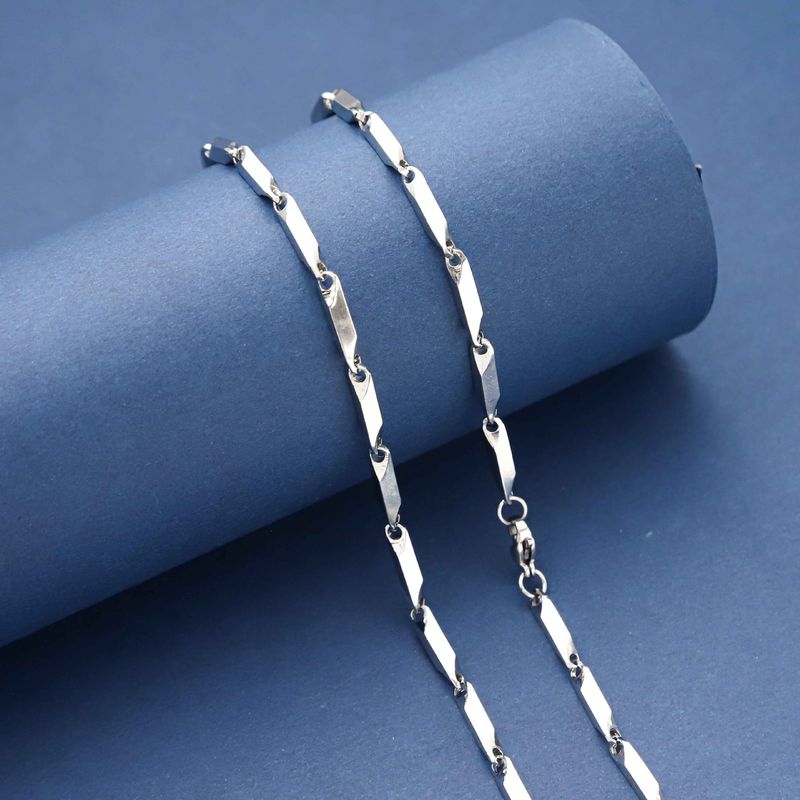 Titanium Necklace Men, Non-Fading Hip-Hop Cuban Chain, Stainless Steel Sweater For Women, Cool Collarbone Chain_voghion.com