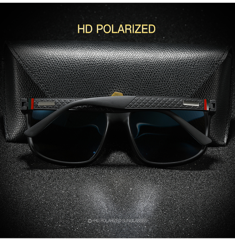 Polarisierte Sonnenbrille für Herren, fürs Autofahren, Reisen, quadratisch, modisch, Vintage, Markendesigner, Sonnenbrille, UV400_voghion.com