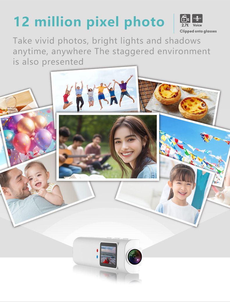 New Glasses Sports Camera 1080P With WIFI First View Camera DV Cycling Travel Recorder_voghion.com