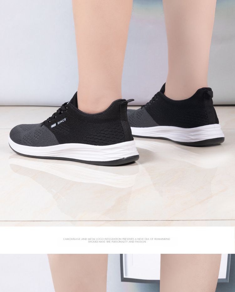 Man Tennis Athletic Shoes Mesh Synthetic Slip Resistant Sneakers Footgear_voghion.com