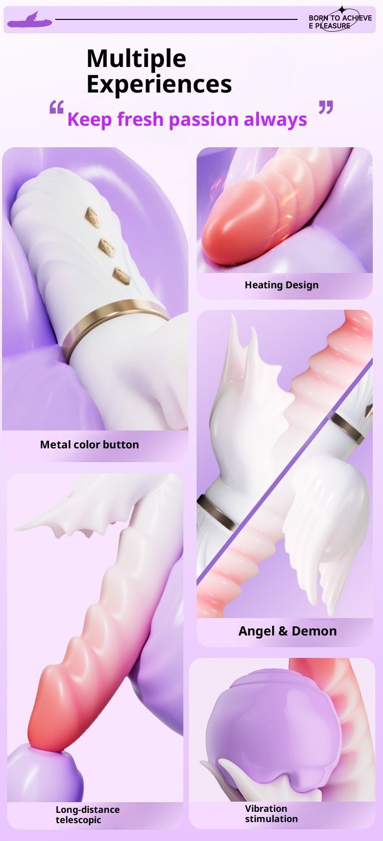 LuvBox Jiuai Weibliches Masturbationsspielzeug für Erwachsene Elektrische Kanone Starke Vibration Einführungsmassage AV-Stick-Vibrator_voghion.com