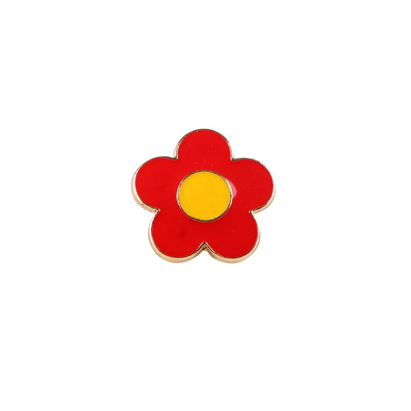 Send You A Little Red Flower, Brooch, Badge, Cartoon, Cute And Versatile Bag, Clothes And Accessories._voghion.com