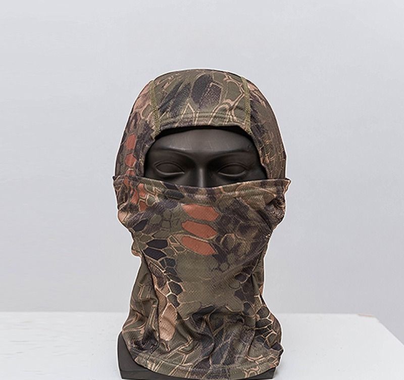 Sommer-Sonnenschutzmaske, Outdoor-Reiten, staubdicht, Camouflage-Kopfbedeckung, taktische Einloch-Kopfbedeckung, Kopftuch, Angeln_voghion.com