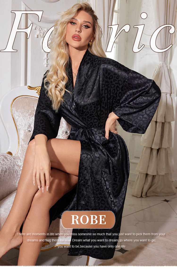 Women's Lace-Up Long Sleeve Nightgown – Lightweight Sleepwear & Lounge Robe, Soft & Breathable For Year-Round Comfort_voghion.com