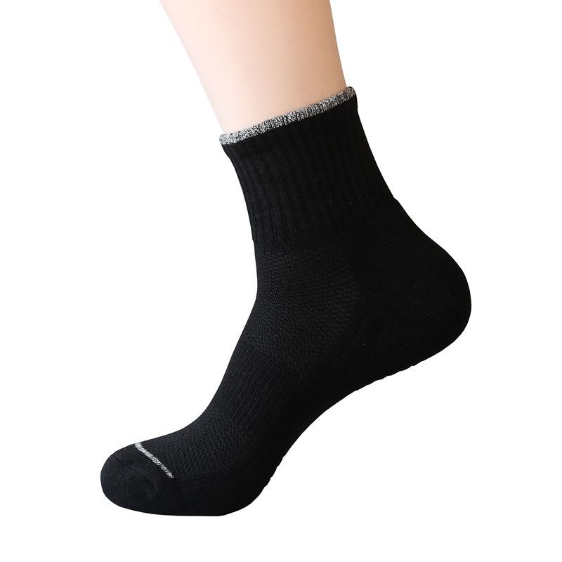 2025d Men's Sports Plus Size Towel Bottom Outdoor Mid-Calf Terry Running Socks_voghion.com