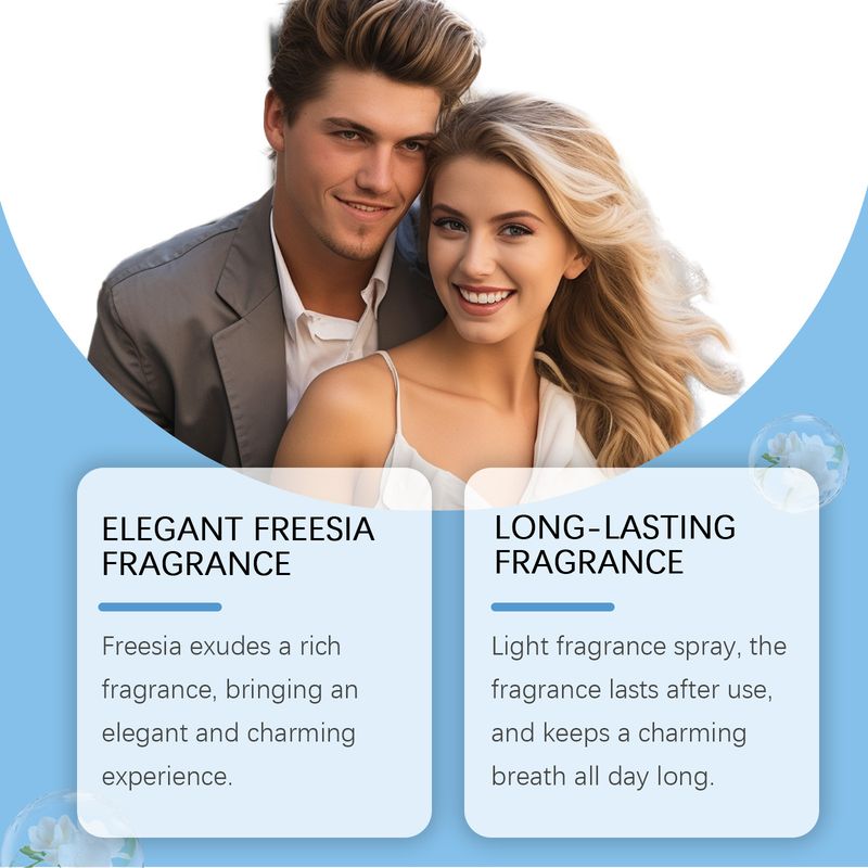Perfumy w sprayu do ciała Freesia Naturalne, świeże i trwałe, codzienne, do ciała, za uchem, eleganckie perfumy_voghion.com