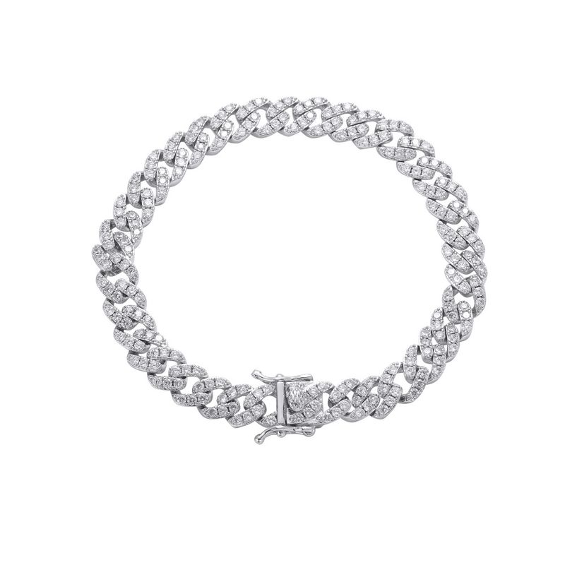 Kubanisches Fußkettchen 8MMCuban Knöchelkette Damenmode Fußschmuck_voghion.com