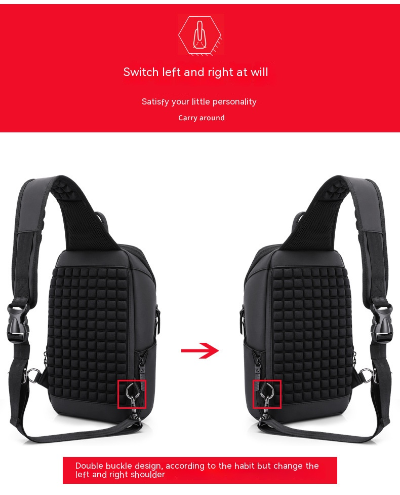 Τσάντα στήθους, ανδρική πολυλειτουργική επιχείρηση, αθλητικά, ταξίδια, χιαστί τσάντα με έναν ώμο_voghion.com
