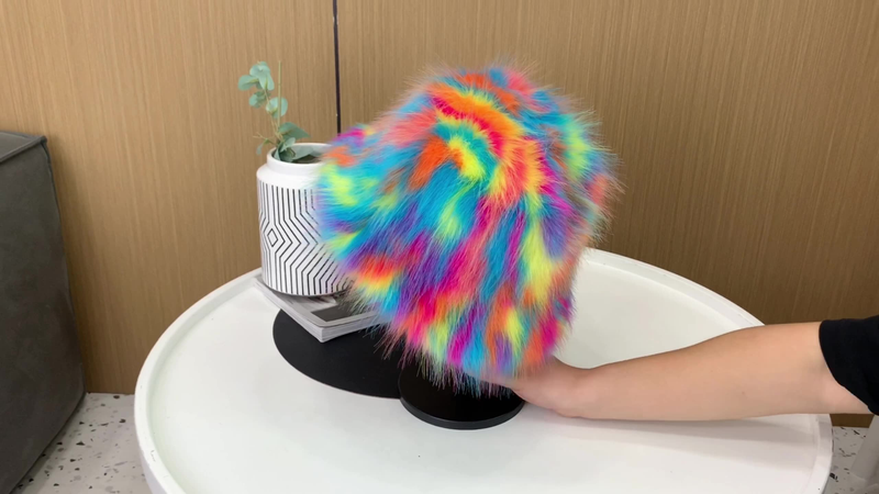 Camouflage new European and American fisherman hat autumn and winter maomao out tide warm personality plush hat millinery_voghion.com