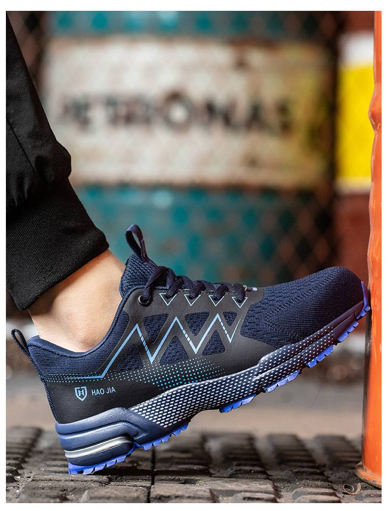 European Size Steel-toe Work Shoes: Anti-smashing, Anti-piercing, Lightweight, Breathable, Wear-resistant Safety Shoes For Men And Women_voghion.com