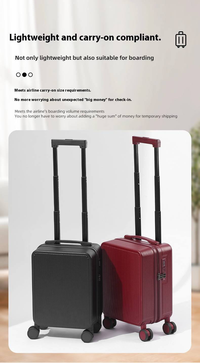 Valise cabine 16 pouces avec port USB et cadenas TSA, mini valise légère en ABS et PC pour les voyages en avion, motif animalier, roulettes pivotantes_voghion.com